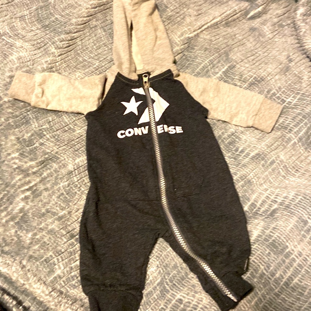 Zip up Converse onesie